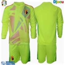 Belgija Golmanski Gostujuci Dres za djecu EP 2024 Dugi Rukav (+ Kratke hlače)